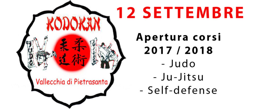 Apertura stagione 2017/2018 e nuovo corso di autodifesa